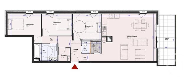 Appartement T4 à vendre - 4 pièces - 92.3 m2 - PONTCHARRA - 38 - RHONE-ALPES - Century 21 Immobilière De La Vallée