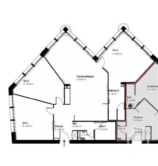 Appartement T4 à louer - 4 pièces - 119.16 m2 - PONTCHARRA - 38 - RHONE-ALPES - Century 21 Immobilière De La Vallée