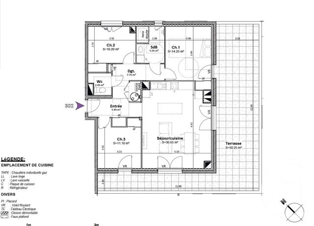 Appartement T3 à vendre - 4 pièces - 87.95 m2 - GONCELIN - 38 - RHONE-ALPES - Century 21 Immobilière De La Vallée